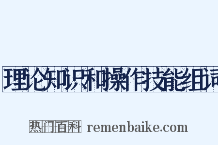 理论知识和操作技能组词是什么意思的图片